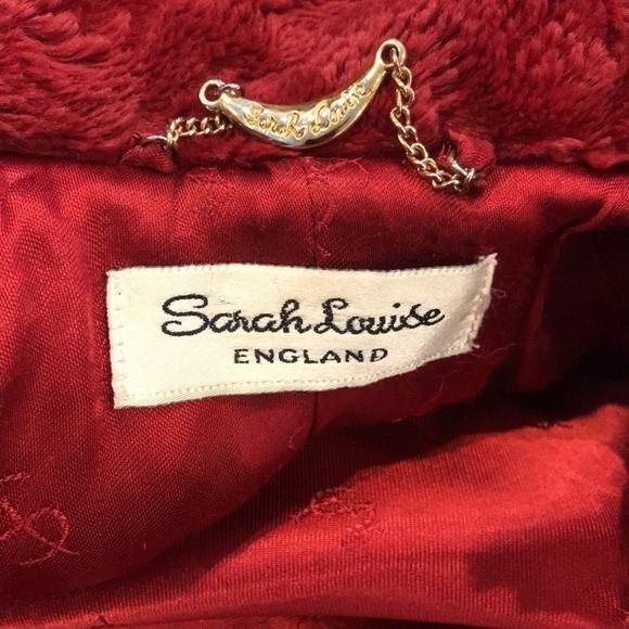 SARAH LOUISE Red Vintage Short Sleeve Jacket Size Small - Picture 7 of 8